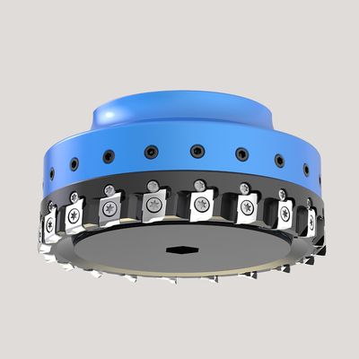 Coupeur de fraisage indexable en aluminium en acier de visage de PCD pour le métal non ferreux