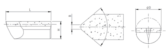 Angle d'alésage de l'outil Pcd de type intégral 80 degrés