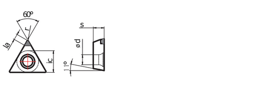 Le type outils de coupe de Tp de Worldia/coupe de Pcd insère l'ODM