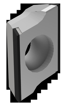 Outils de fraisage Worlida D 25 mm ou plus de 40 mm Insert de fraisage indexable PCD pour applications légères à lourdes