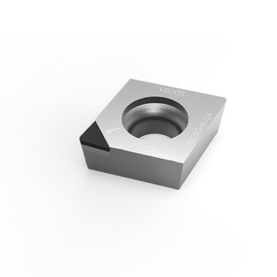 Outils de rotation de carbure d'insertion de PCD pour de hauts outils de coupe efficaces de pcd d'en acier trempé