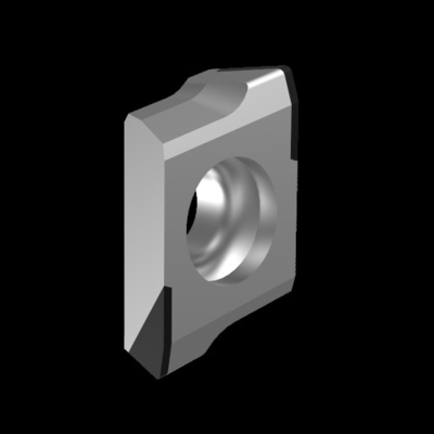 Fraise en bout de fraisage standard d'épaule d'insertion du diamant PCD pour l'aluminium
