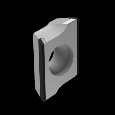 Fraise en bout de fraisage standard d'épaule d'insertion du diamant PCD pour l'aluminium