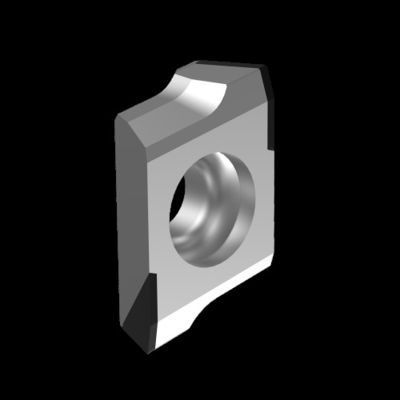 Fraise en bout de fraisage standard d'épaule d'insertion du diamant PCD pour l'aluminium